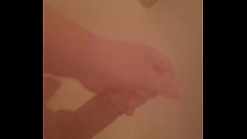 Jacking off in shower