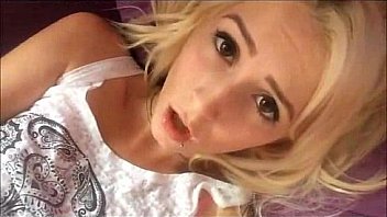 Hot Blonde College Teen Masturbates For BF