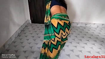 Green Saree indian Mature Sex In Fivester Hotel ( Official Video By Localsex31)