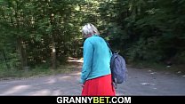 I put granny on my big dick